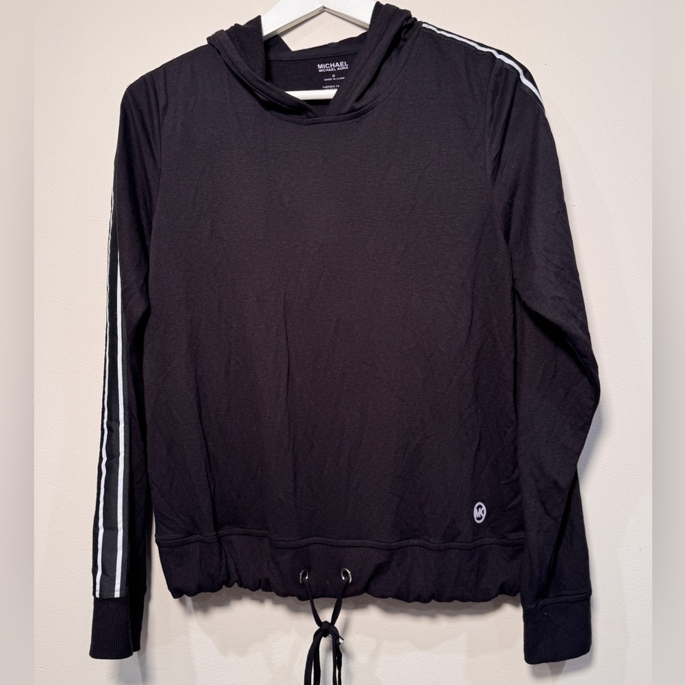 LAST CHANCE Black Cotton MK Sweater - Picture 1 of 5
